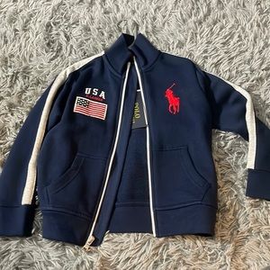 Polo zip up jacket